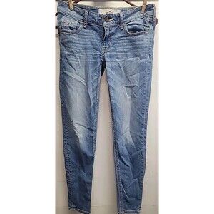 Hollister Social Stretch Jeans Womens Size 1  Dark Wash W 25 L 27‎